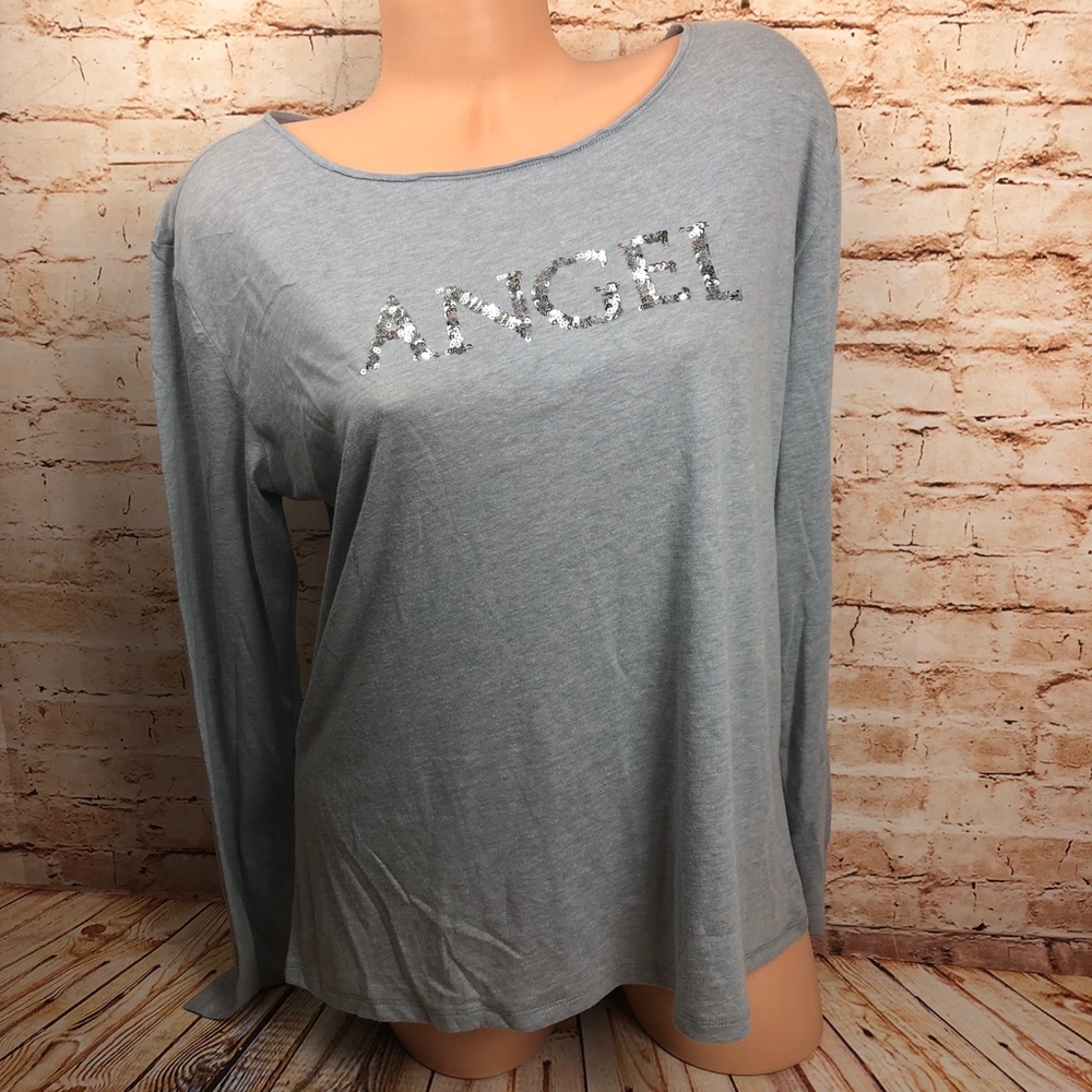 NEW Victoria's Secret Angel Sequins Sleep Top PJs - Picture 2 of 7